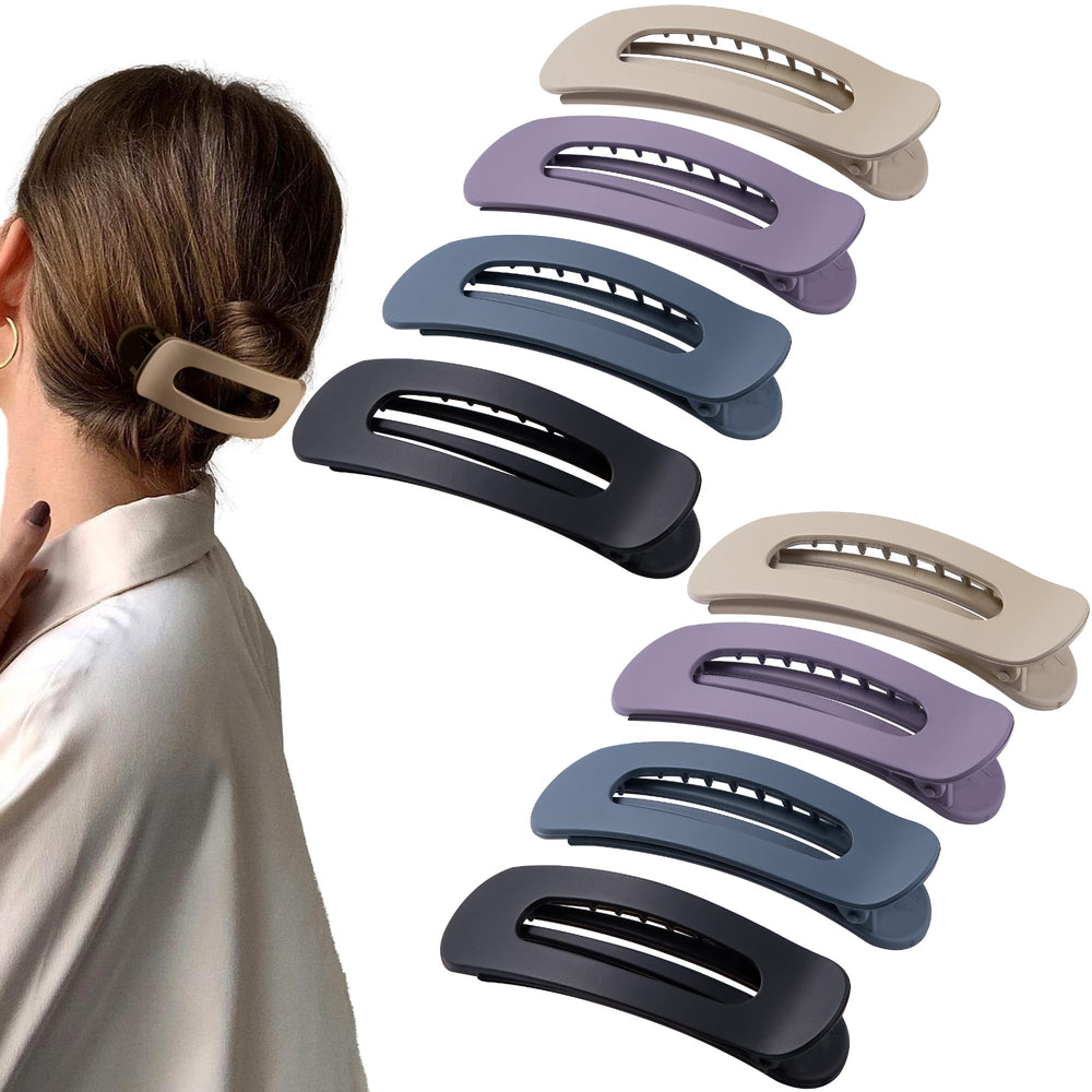 Pince Cptots khaki matte, fixation sûre pour cheveux fins