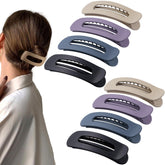 Pince Cptots khaki matte, fixation sûre pour cheveux fins