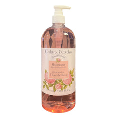 Crabtree & Evelyn Rosewater: gel douche jumbo, parfum rose, hydratation légère pour peau douce.