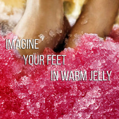 Texture gelée SOO Jelly qui garde la chaleur plus longtemps pour relaxer les pieds