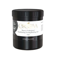 Gel Crasiva de contrôle des bords en pot 16 oz, tenue durable.