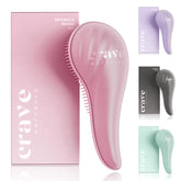 Crave Naturals brosse démêlante grande rose, démêle sans douleur.