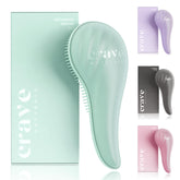 Crave Naturals, brosse démêlante grande turquoise, démêlage en douceur et efficace.