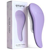 Crave Naturals Glide Thru brosse démêlante violette pour démêler en douceur