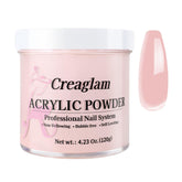 Creaglam Poudre Acrylique 120g dans le flacon, idéal pour extensions durables