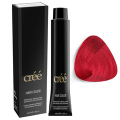 Créé coloration professionnelle rouge, application crème facile et résultat salon à domicile