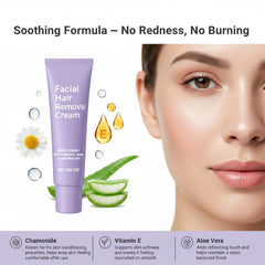 Mentons et contours du visage après utilisation de la crème.