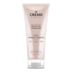 Cremo Jasmine Tuberose, bouteille 177 ml, crème à raser hydratante pour une glisse efficace.