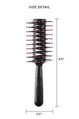 Cricket brosse tunnel soies anti-emmêlement pour coiffage en douceur.