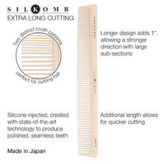 Cricket Silkomb Pro-35, dents sans couture, réduction de tiraillement lors du coiffage.