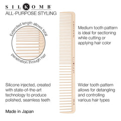 Cricket Silkomb Pro-45 dents larges pour démêler les cheveux épais en douceur