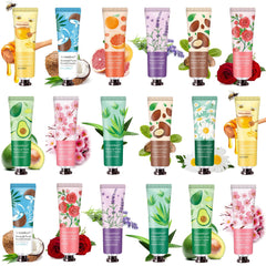 CRISTALBOX coffret 18 crèmes mains – ensemble cadeau prêt à offrir pour femmes.