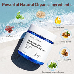 Crogooe eczema cream oats texture close-up highlights gentle moisturization