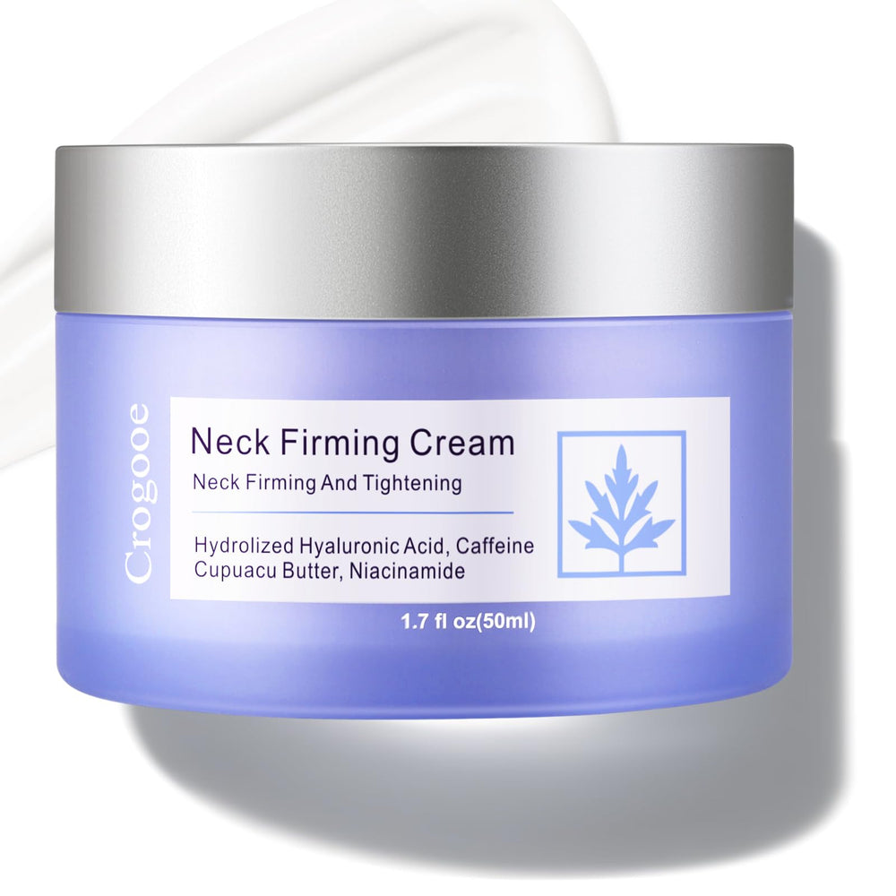 Crogooe Neck Firming Cream tube-front for daily neck care and subtle lifting.