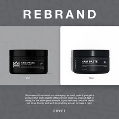 CRVFT Pâte cheveux, finition semi-matte pour tous types de cheveux