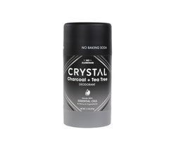 Crystal Essence déodorant solide magnésium, emballage compact idéal pour voyage et quotidien.
