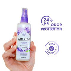 Parfum Lavande et Thé Blanc Crystal Essence pour une sensation fraîche au quotidien.