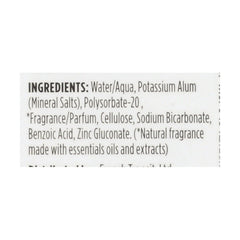 Crystal Essence Roll-On, applicateur Camomille et Thé Vert, fraîcheur durable sans traces