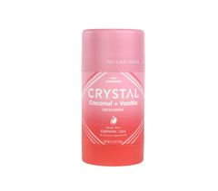 Crystal Essence bâton magnésium solide, parfum coco vanille, fraîcheur durable.