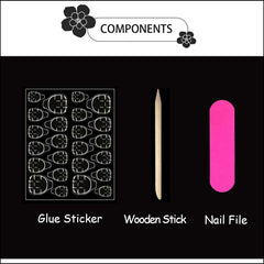 Outil de pose CTTHNBD facilite l'application rapide des ongles cœur
