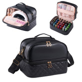 CTWWFS Organisateur Vernis double couche et lampe, idéal pour transporter les bouteilles en sécurité.
