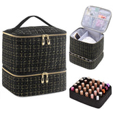 CTWWFS organisateur Vernis et Lampe noir, rangement élégant pour vos outils et flacons