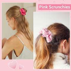 CUBACO satin scrunchie noir, élastique robuste pour cheveux