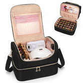 CUBETASTIC Organisateur vernis portable montrant sa grande capacité pour le voyage