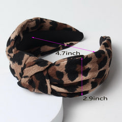 Cuizhiyu bandeau noeud corduroy anti-glisse assure un maintien fiable.
