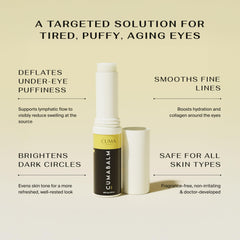CumaBalm – Yeux, acide hyaluronique pour hydratation sans film gras.