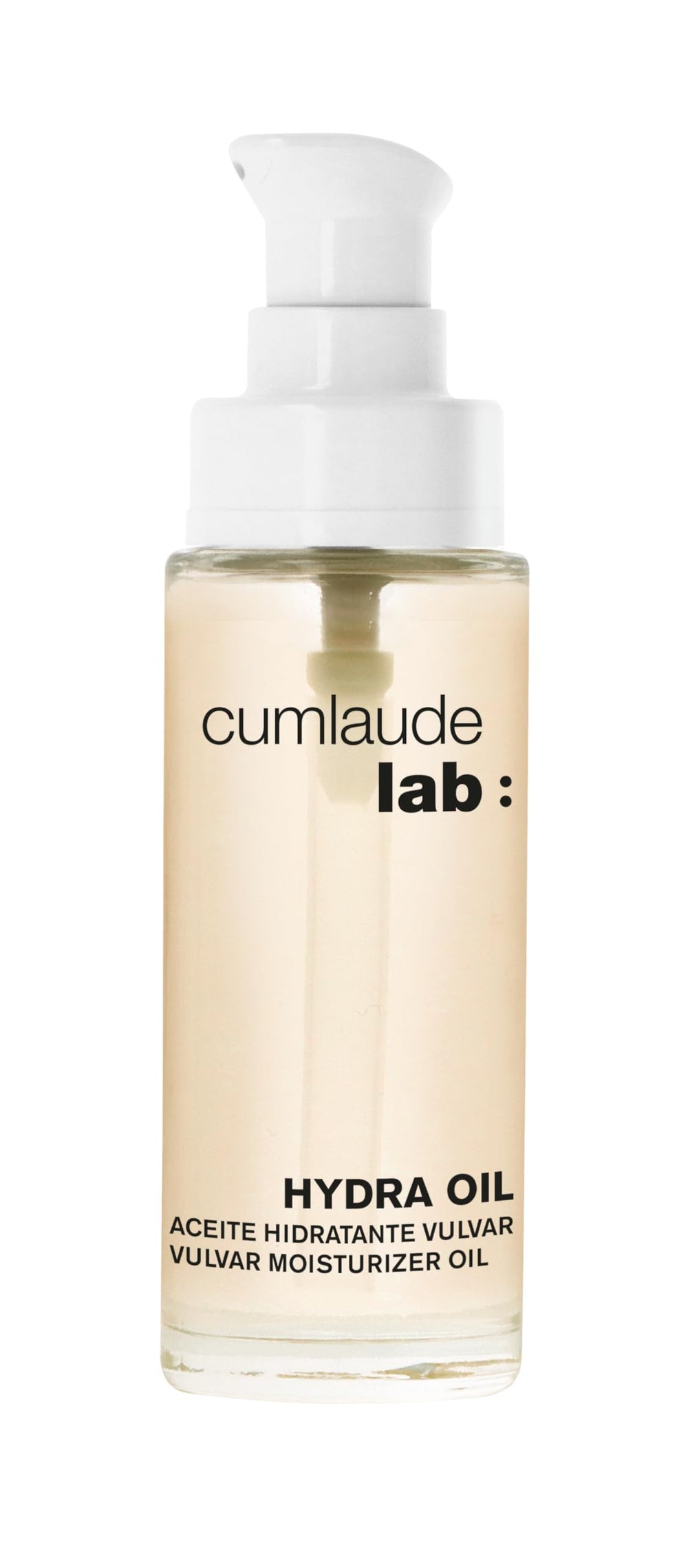 Cumlaude Hydra Huile flacon rose musquée pour la zone vulvaire, hydratation douce