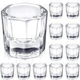 Cunhill bols dappen en verre, ensemble de 12, idéal pour mélanger liquides et poudres.