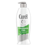 Lotion Curel sans parfum en flacon 13 oz, hydratation quotidienne.