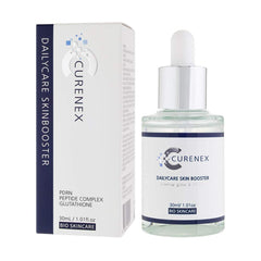 Sérum quotidien CURENEX en bouteille, texture légère prête pour le soin.