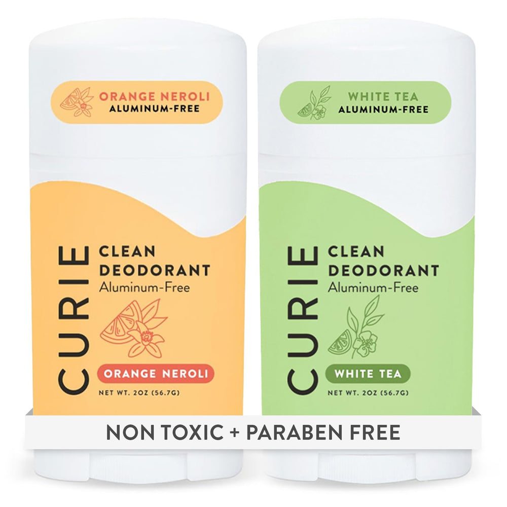 Curie Déodorant Naturel Orange Néroli et Thé Blanc – application douce et parfum durable.
