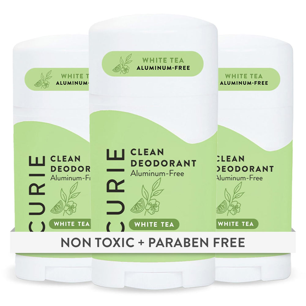 Curie Déodorant Naturel White Tea – bouteille prête pour une fraîcheur durable.