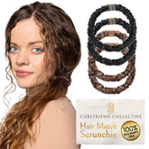 Curlfriend Collective Mulberry Silk Skinny Scrunchies brunette, douceur pour boucles