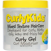 CurlyKids Gel Hydratant Boucles sur bouteille, hydratation légère et contrôle.