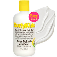 CurlyKids Démêlant démonstration d'application pour démêlage en douceur des cheveux bouclés.