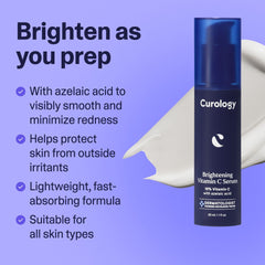 Curology sérum vitamine C application matinale absorption rapide.