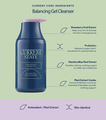 Current State hydratation équilibrante – nettoyant quotidien pour peau grasse sans dessèchement.