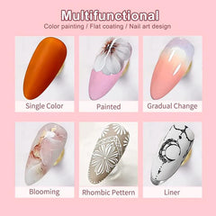 CurvLife gel crème – motifs des ongles faciles et précis.