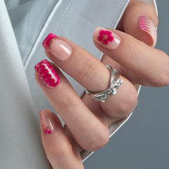 Curvlife ongles-presse abricot-design : look elegant et tenue durable au quotidien.