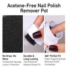 CurvLife dissolvant gel rapide, retrait en 10 secondes sans frotter.