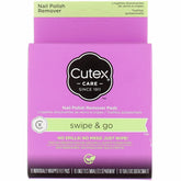 Cutex Swipe and Go remover pads pack front, quick polish removal ready-to-use.