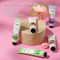 Cvirahll crème mains rose, tube portable 30 ml, parfum subtil