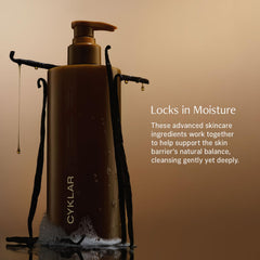 CYKLAR Sensorial Bain-Corps: complexe d'huiles hydratantes pour maintenir l'hydratation.