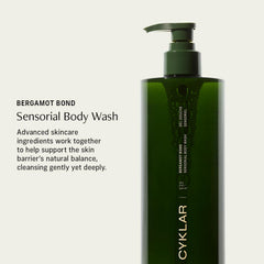 CYKLAR Gel Douche Sensoriel: mousse soyeuse qui enveloppe la peau en douceur.