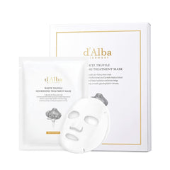 Emballage élégant du masque nourrissant D'alba Piedmont à la truffe blanche.