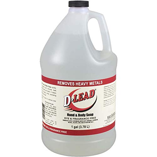 Savon D-Lead bouteille pour mains et corps, sans colorant ni parfum, nettoie peau et cheveux.